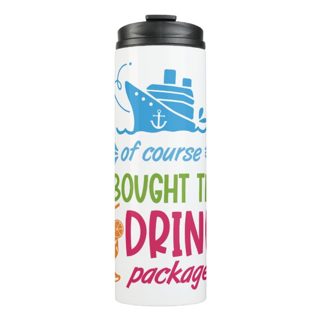 Bouteilles Isothermes Boissons de croisière de nom personnalisé (Devant)