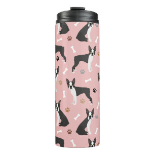 Bouteilles Isothermes Bones et pinces thermiques de Boston Terrier