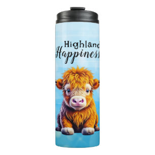 Bouteilles Isothermes Bonheur des Highlands   Vache bébé mignonne