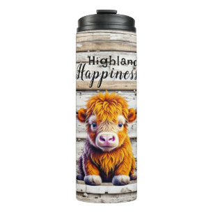 Bouteilles Isothermes Bonheur des Highlands   Vache bébé mignonne