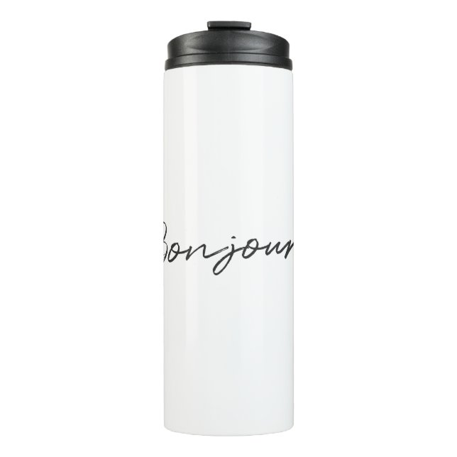 Bouteilles Isothermes Bonjour ! | Script moderne Français Hello tendance (Devant)