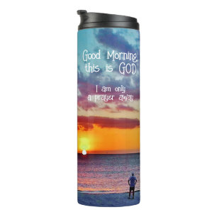 Bouteilles Isothermes Bonjour, voici Dieu Tumbler Thermal