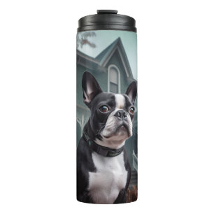 Bouteilles Isothermes Boston Terrier Halloween Épouvantable