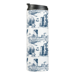 Bouteilles Isothermes Boston Toile Navy