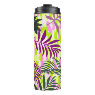 Bouteilles Isothermes Botanical seamless pattern mixed with geometric sh