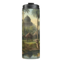 Botanique : dromadaires dans la jungle près d'une