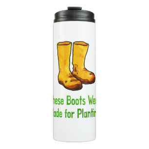 Bouteilles Isothermes Bottes de jardinage amusantes faites pour la plant
