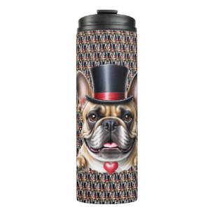 Bouteilles Isothermes Bouledogue français cylindre French Bulldog