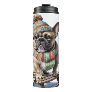 Bouteilles Isothermes Bouledogue français traîneau French Bulldog