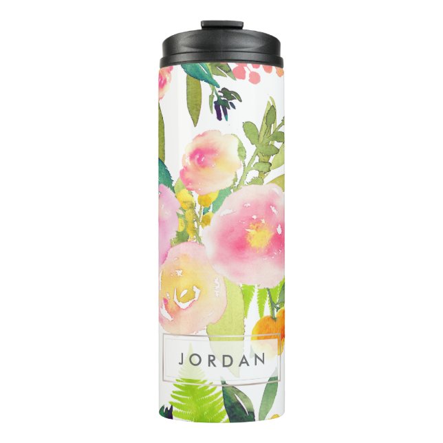 Bouteilles Isothermes Bouquet PixDezines Floral/Aquarelle/Printemps (Devant)