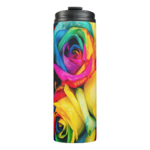 Bouteilles Isothermes Bouquet Rose arc-en-ciel