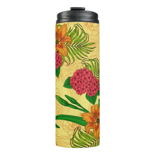 Bouteilles Isothermes Bouquet tropical (Devant)