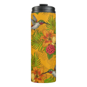 Bouteilles Isothermes Bouquet tropical et colibris 2