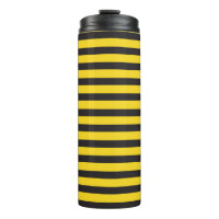 Bourdon Noir Jaune Lignes Horizontales Abeille