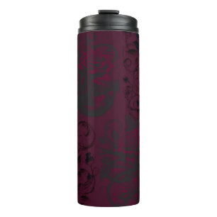 Bouteilles Isothermes Bourgogne & Noir Dark Garden Gothique Glam