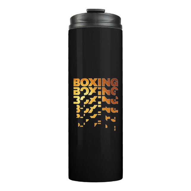 Bouteilles Isothermes Boxer Graphisme Word Art (Devant)