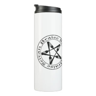 Bouteilles Isothermes Braise Seitan Vegan Pentagram (version sombre)