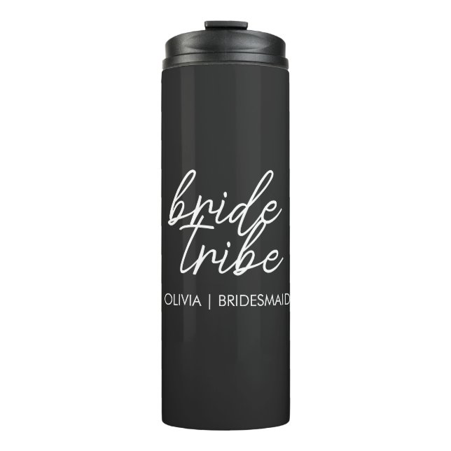 Bouteilles Isothermes Bride Tribe | La Demoiselle d'Honneur Moderne (Devant)