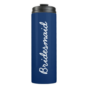 Bouteilles Isothermes Bridesmaid Monograms Mariage cadeau de fête Favori