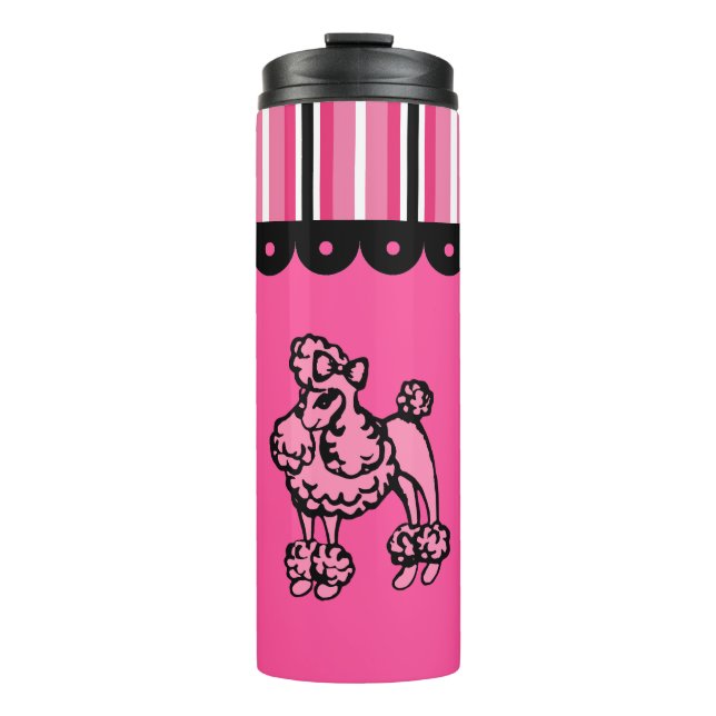 Bouteilles Isothermes Bright Pink Poodle Mug (Devant)