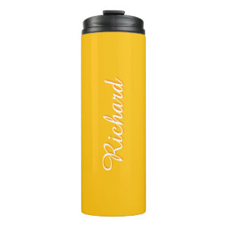 Bouteilles Isothermes Bright Sun Yellow Personalized Name Tumbler