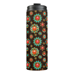 Bouteilles Isothermes Broches ethniques motif sans couture