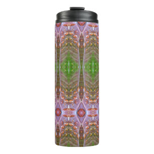 Bouteilles Isothermes Bronze & Feuille verte Ikat 17