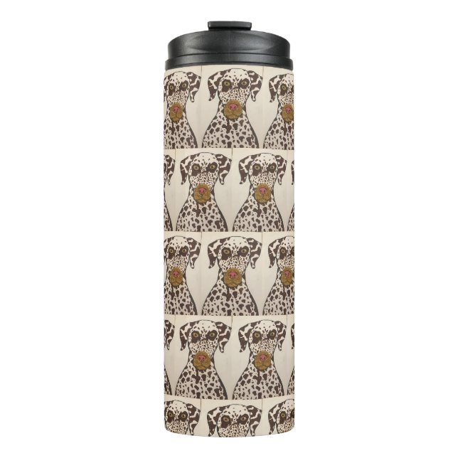Bouteilles Isothermes brown and white dalmatian dog Thermal Tumbler (Devant)