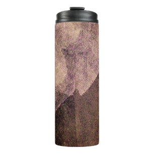 Bouteilles Isothermes Brun rose abstrait peinture pinceau art