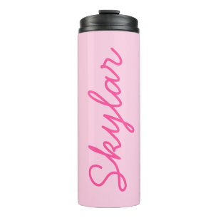 Bouteilles Isothermes Bubble Gum rose Hot rose Nom Curseur personnalisé