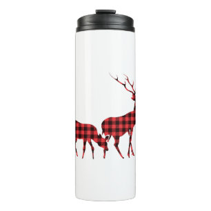 Bouteilles Isothermes Buffle de Noël Plaid Rouge Bleu Vert Plaid 2