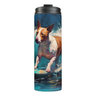 Bouteilles Isothermes Bull Terrier Plage Surf Peinture