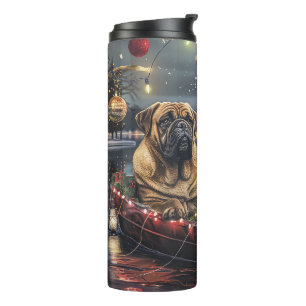 Bouteilles Isothermes Bullmastiff Noël Festive Voyage