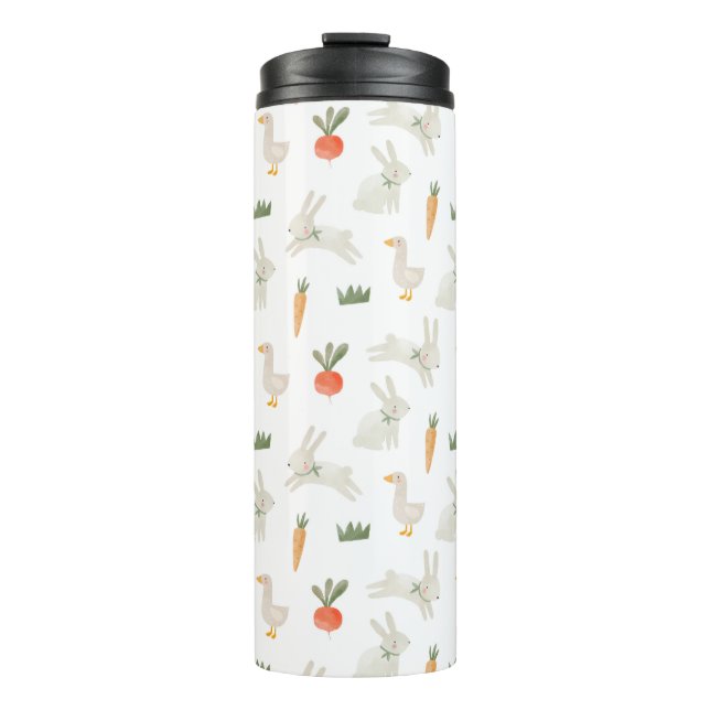 Bouteilles Isothermes Bunnies & Canards sur le Motif de ferme (Devant)