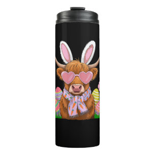 Bouteilles Isothermes Bunny Highland Vache Pâques Fermières Femmes Enfan