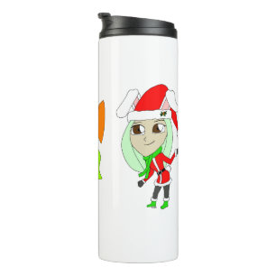 Bouteilles Isothermes Bunnygirls de Noël