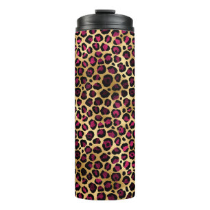 Bouteilles Isothermes Burgundy et Gold Leopard Series Design 2