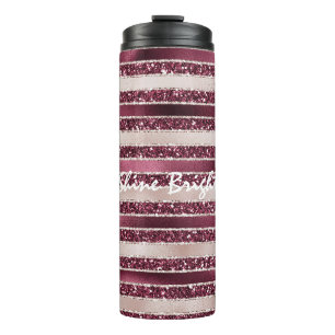 Bouteilles Isothermes Burgundy Rouge Rose Rose Gold Parties scintillant 