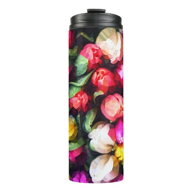 BOUTEILLES ISOTHERMES BUTTON ROSES (Devant)