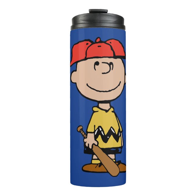 Bouteilles Isothermes cacahuètes | Charlie Brown Baseball Smile (Devant)