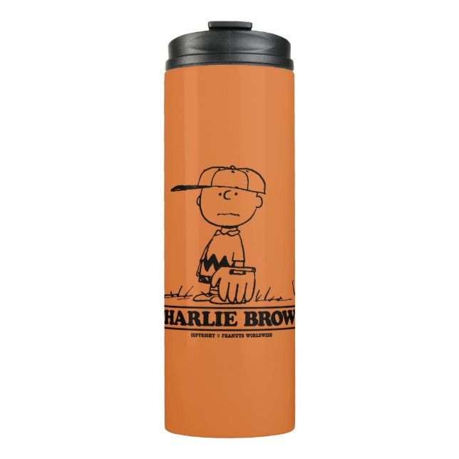 Bouteilles Isothermes cacahuètes | Charlie Brown Jouer à la balle (Devant)