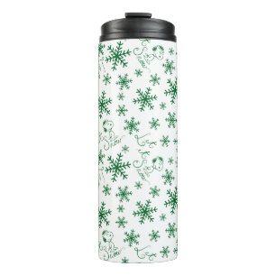 Bouteilles Isothermes cacahuètes   Christmas Snoopy Let It Snow Motif