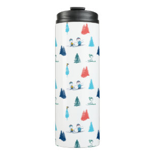 Bouteilles Isothermes cacahuètes Ski d'hiver Motif des pistes