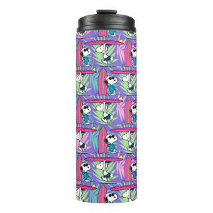 Bouteilles Isothermes cacahuètes   Snoopy Purple Surf Motif