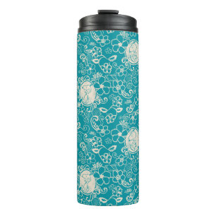 Bouteilles Isothermes cacahuètes Snoopy Turquoise Tropical Beach Motif