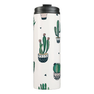 Bouteilles Isothermes Cactus décoratifs Succulents Motif sans couture