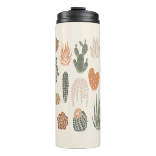 Bouteilles Isothermes Cactus et succulent motif sans soudure