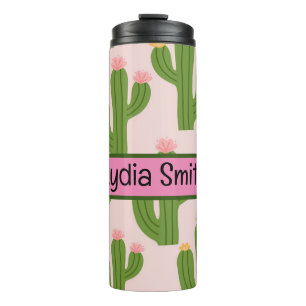 Bouteilles Isothermes Cactus mignon personnalisé boisson tumbler
