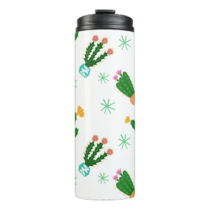 Bouteilles Isothermes Cactus vintage sans soudure motif, ornementen répé