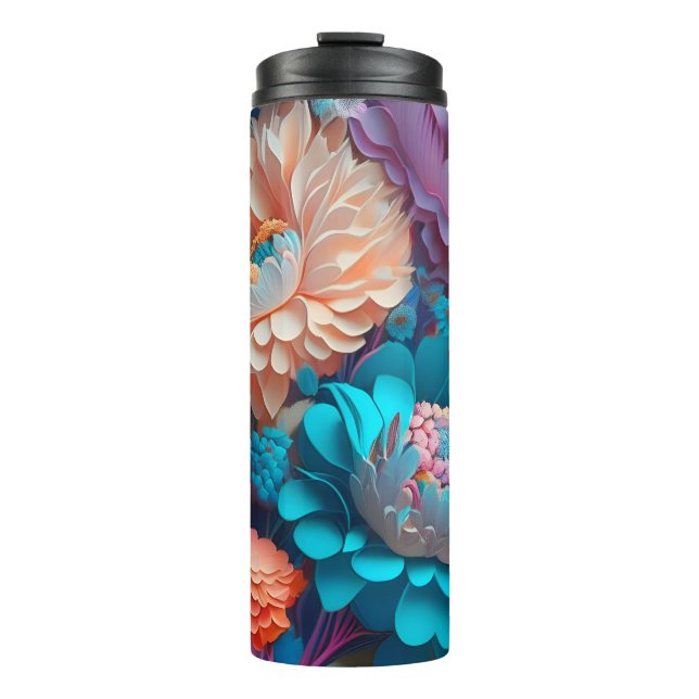 Bouteilles Isothermes Cadeau artistique floral (Devant)